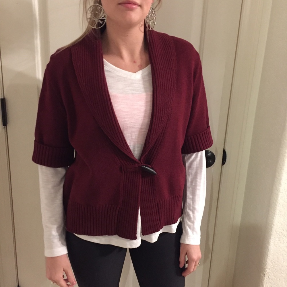 Chaps Classic Maroon Sweater - M